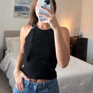 White Fox Boutique Black Tank Top